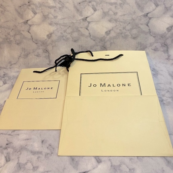 Jo Malone London Duo Gift Bag Set,Beige Black Parfum Cologne, Large & Medium-NEW - Picture 1 of 6
